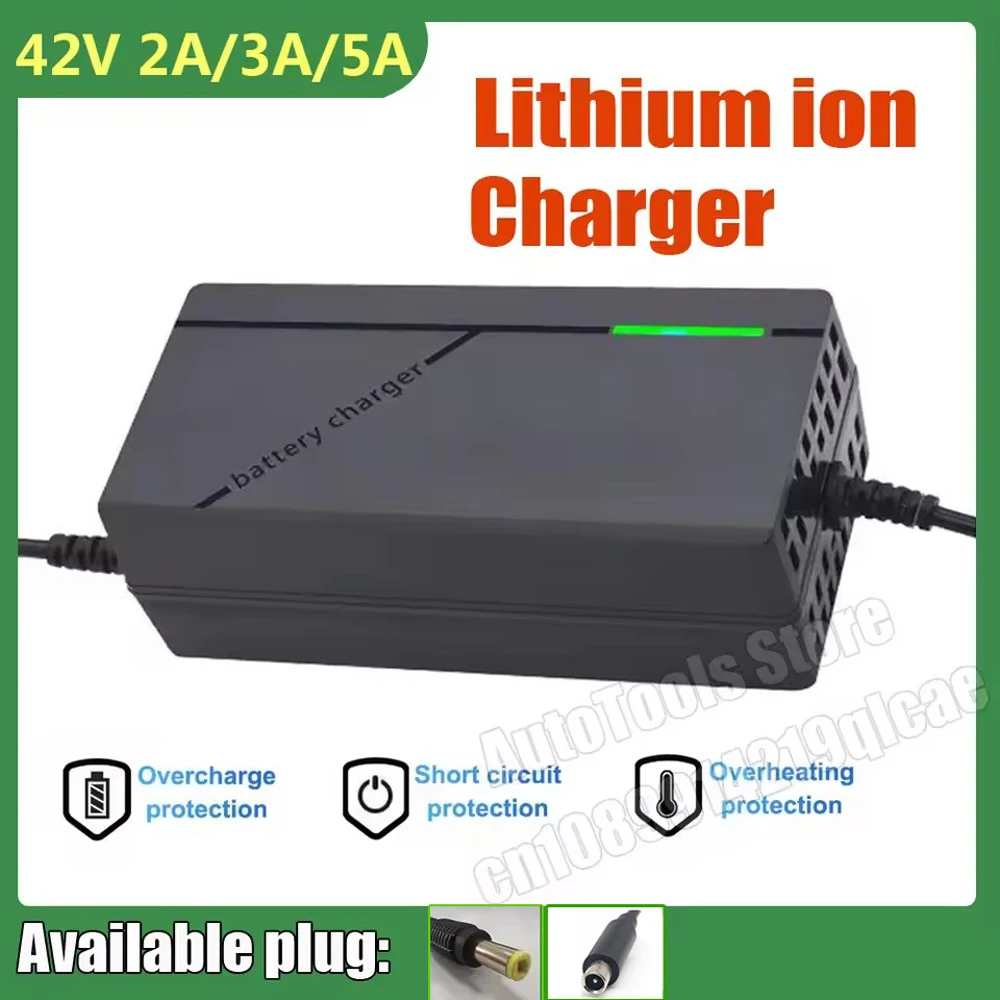 Intelligent Charger for Lithium Battery 36V 10S 42V 2A/3A/5A DC Plug/XM 8mm Plug Smart Lithium Li-ion Battery Chargers