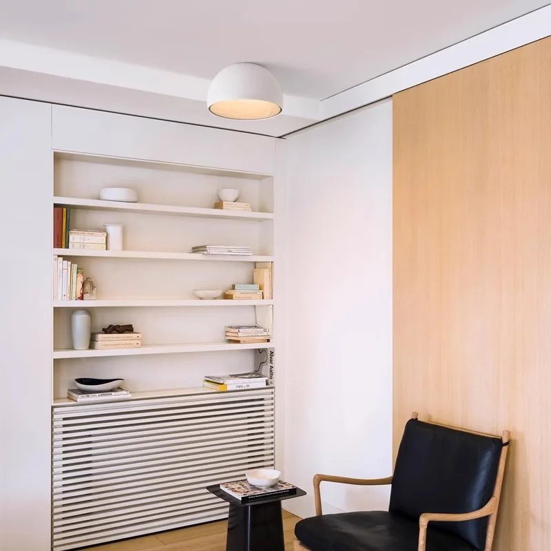 Plafoniere a LED nordiche creative per sala da pranzo, studio, camera da letto, lampada da soffitto, venature del legno bianco nero, apparecchio di illuminazione per decorazioni per la casa