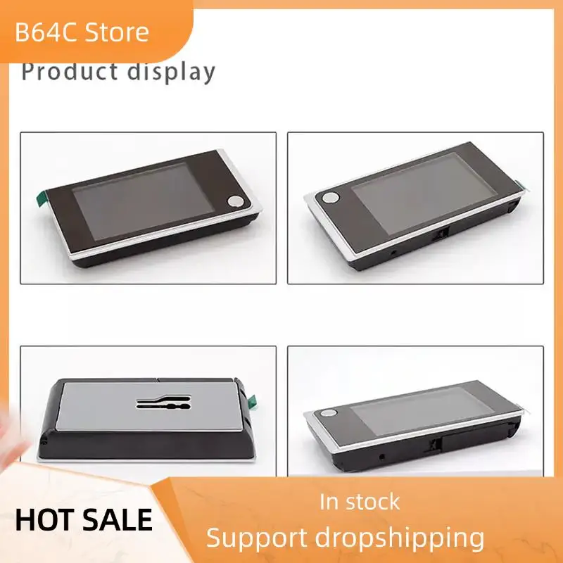 

B64C 3,5-дюймовый дверной звонок, глазок, цифровая дверная камера 120 ° ЖК-дисплей, 2 миллиона HD пикселей, дверной звонок «кошачий глаз», уличный монитор Dura