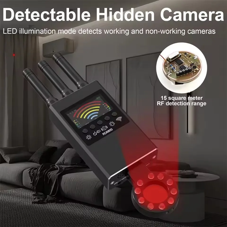 Nieuwe DR6800 Anti-Spy Detector RF/Bug/GSM Signaal Detecteren Verborgen Camera Lens GPS Tracker Magnetische Spy Gadgets Apparaat Scan Finder
