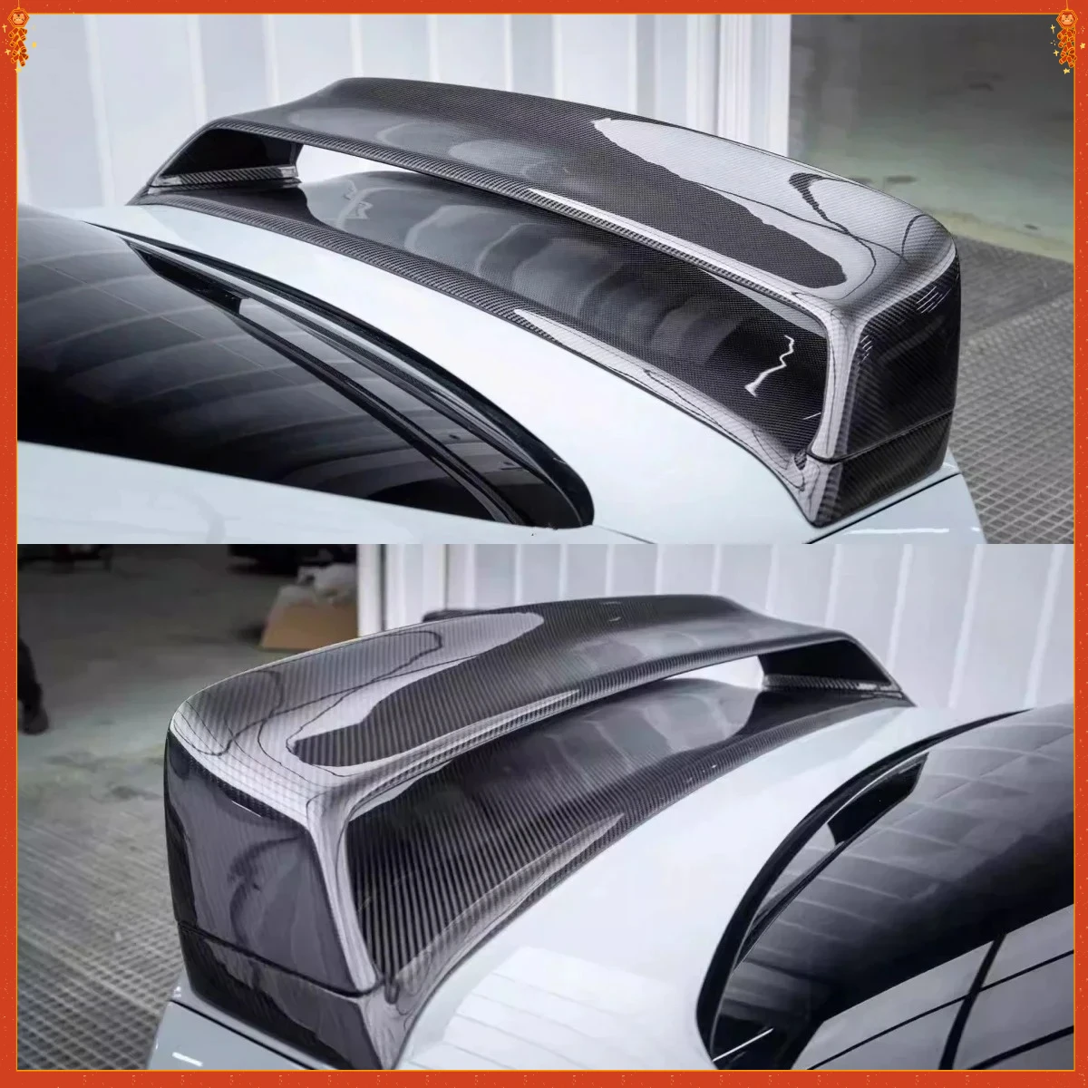 

For BMW G87 M2 G42 M240i Dry Carbon Fiber Tail Wing Rear Spoiler Assembly modified Auto Accessories Body Kit 2023-2024