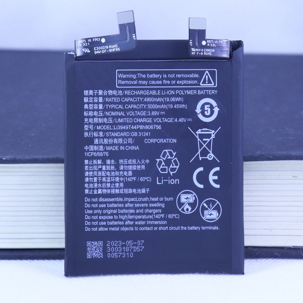 

High Quality Li3949T44P8h806756 3.89V 5000mAh Battery For ZTE Nubia Z50 Ultra Z50Ultra NX712J Smartphone+Tools