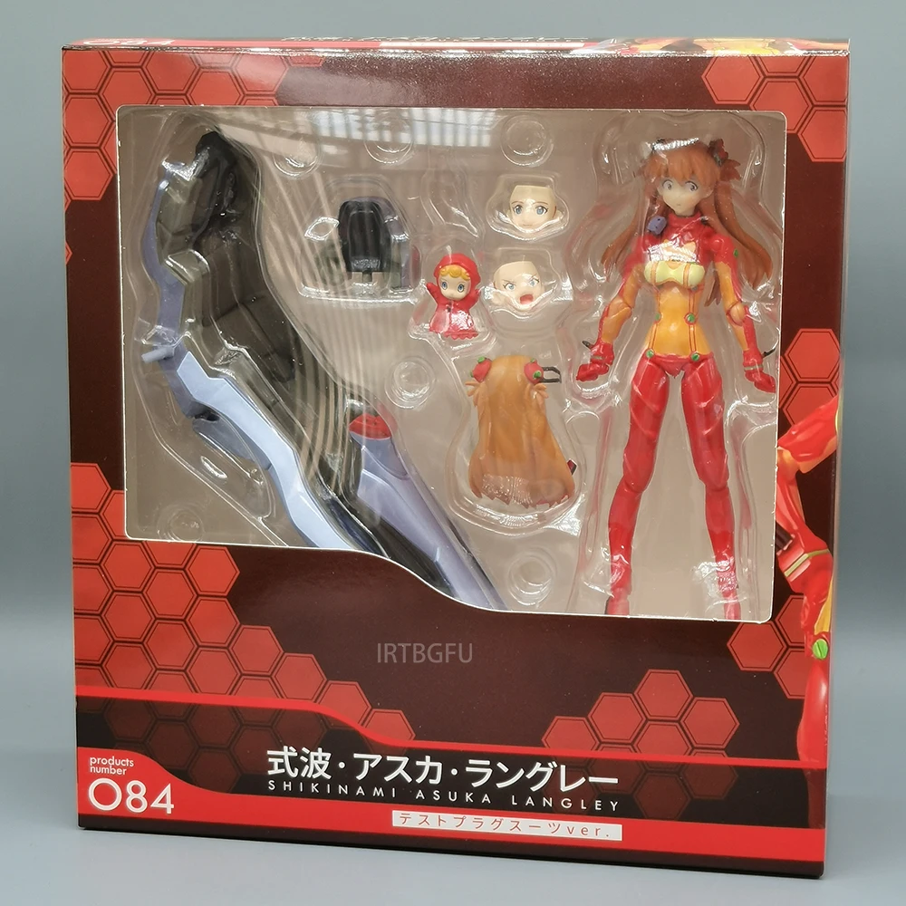 Figma 084 Asuka Langley Shikinami: Test Plugsuit ver.Evangelion: 2.0 You Can Anime PVC Action Figure Toy Game Figures Model Doll