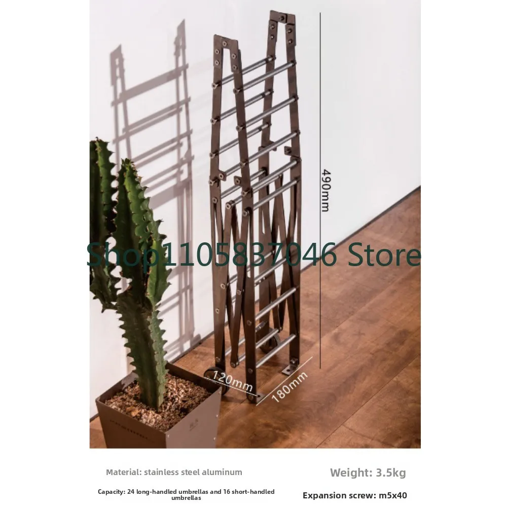 Outdoor Foldable with Wheels for Fixed Household Umbrella Rack Minimally Designed for Home and Commercial Use