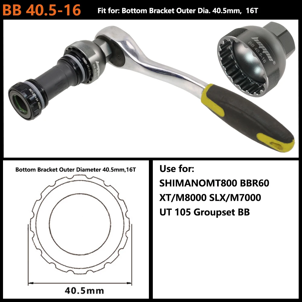 Fahrrad-Innen- und Entfernungswerkzeug für die Innenlager, BB-Abzieher-Werkzeug-Set, Fahrrad-Reparatur-Werkzeug-Set für die Innenlager BBR60 GXP DUB BB52 XT – Detail 13