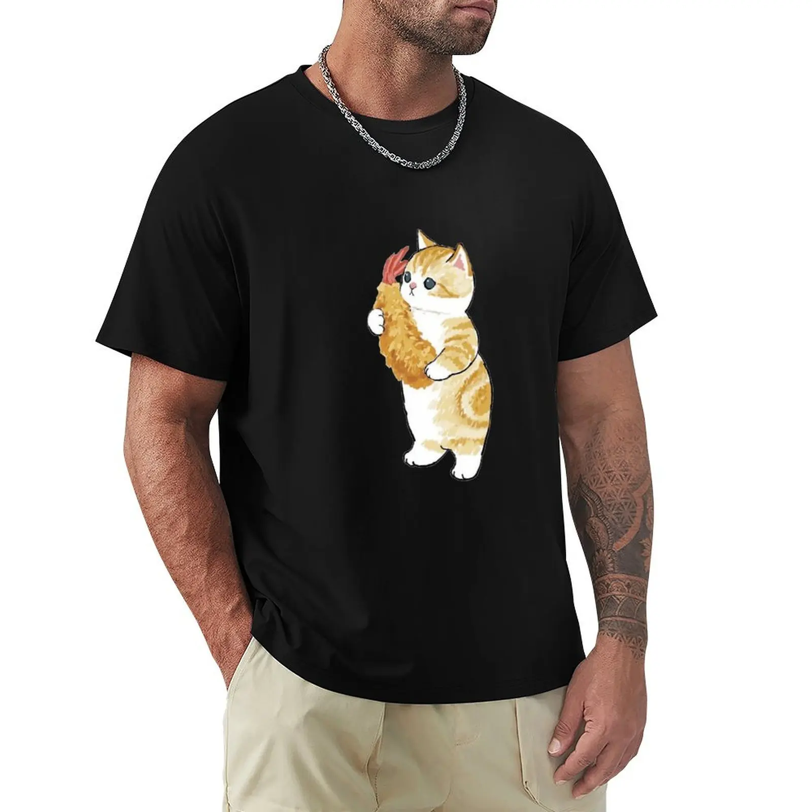 

Kitten Tempura T-Shirt vintage graphic tee shirt anime figures T-shirts man shirts men graphic