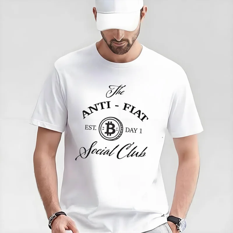 

Funny Bitcoin Anti - Fiat Gift t shirt for Crypto Traders BTC Fan Bitcoin Symbol tee 100% cotton Graphic clothesAll size tops
