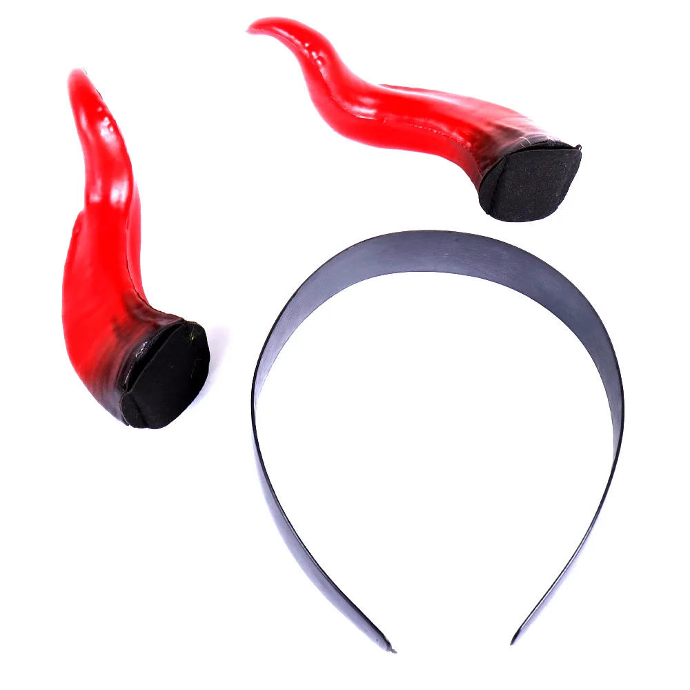 붉은 악마 경적 헤드 피스 코스프레 블랙 퀸 걸스 고딕 동물 모자를 쓰고 있죠 할로윈 카니발 파티 Purim 의상 소품 선물