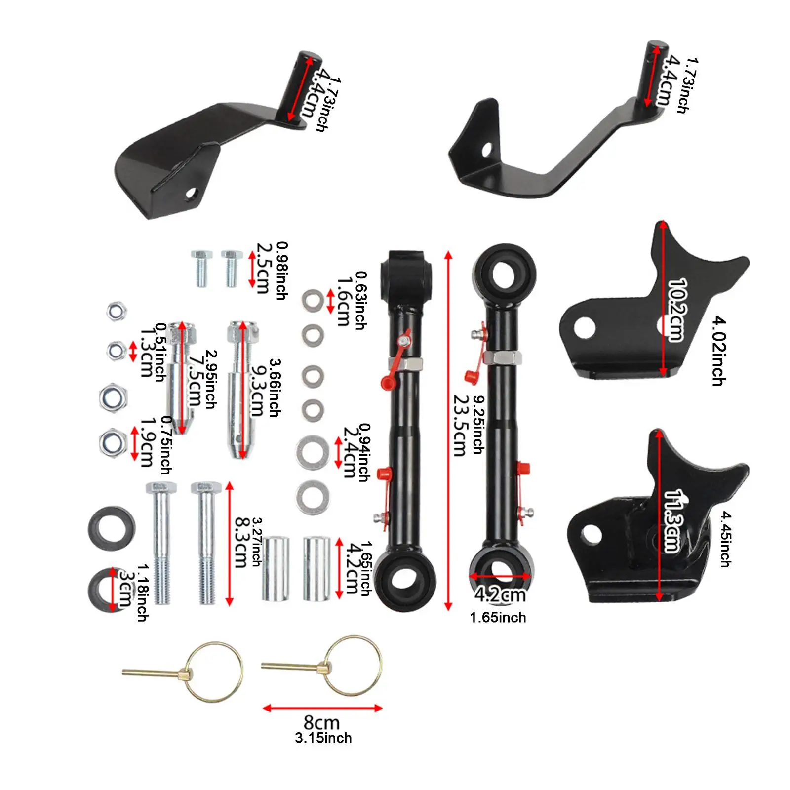 

Stabilizer Tool Front Sway Bar Links Replacement Adjustable Car Parts Upgrade Quicker Disconnect Kit for 19-22 Jeepcar