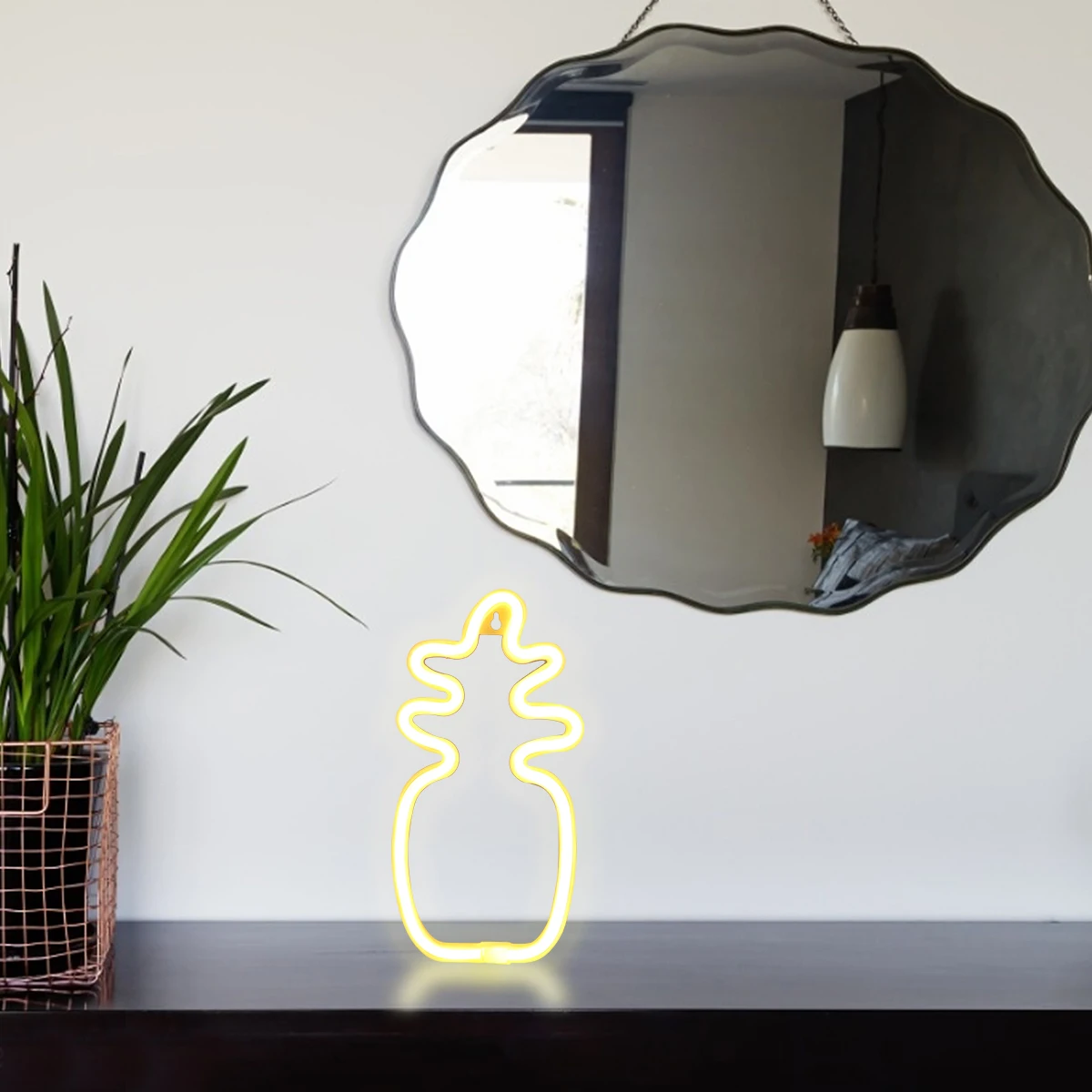 

Pineapple LED Light Mushroom Lamp Night Neon Decoration Lighting Girl Heart Baby