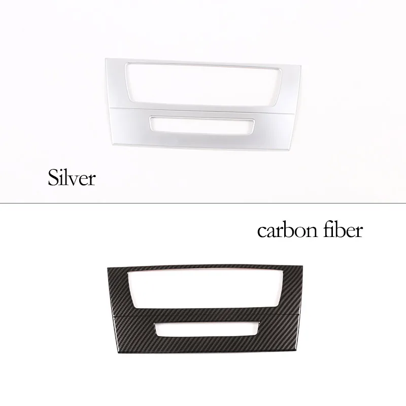 For BMW 3 Series E90 2005-2012 ABS Car Center Console Air Conditioning Volume Knob Decorative Frame Sticker Car Accessories