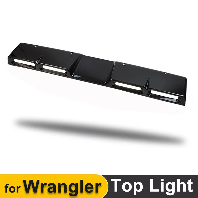 Top Light for jeep wrangler 2019-2024 LED Roof Spoiler Lights High Brightness Spotlight Waterproof Front Daytime Running Lamp