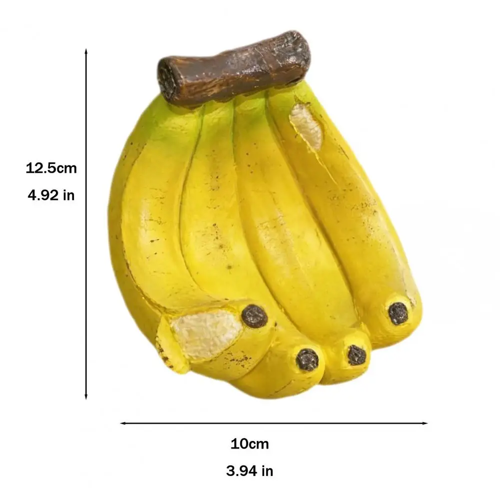 Trough Style Bird Feeder Outdoor Bird Feeder Banana Shaped Resin Bird Feeder with Open Tray Decorative Garden Hanging for Patio