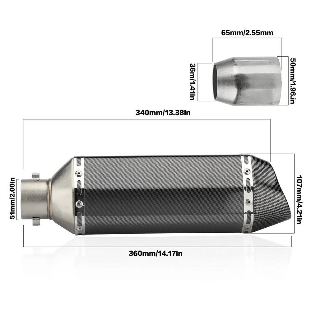 For BMW F850 F750 GS ADV 2018-2022 2023 F750GS F850GS Motorcycle Exhaust Pipe With Tail Link Pipe 51MM Slip-On Muffler Tips