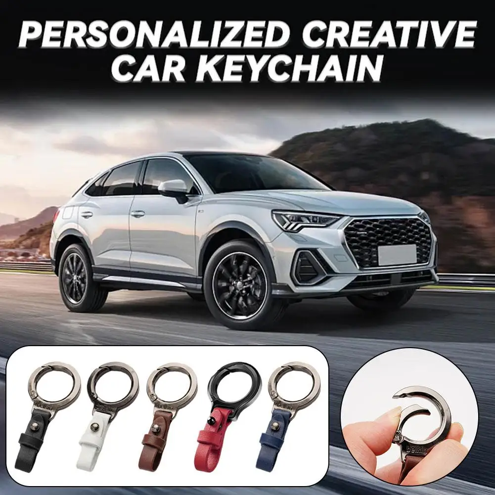 Men's Car Keychain Stylish Waist Hang Anti-Loss Keychain With Creative Pendant Design Car Accessoires