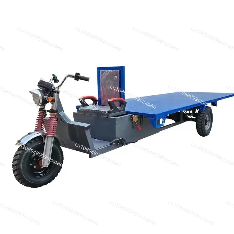 Pull goods electric tricycle lengthened and widened load high power