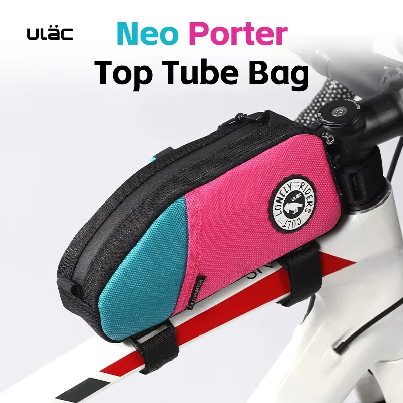 

ULAC Multi-color Bicycle Top Tube Bag 1.2/1.6L MTB Road Bike Ultralight Waterproof Cycling Frame Pannier Bag With Inside Pocket