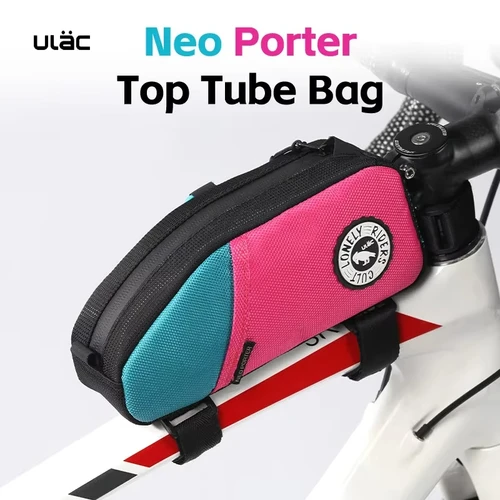 Imagen 1 del producto Bolsa de tubo superior de bicicleta multicolor ULAC 1,2/1,6 L MTB bicicleta de carretera ultraligera impermeable bolsa de alforja de cuadro de ciclismo con bolsillo interior