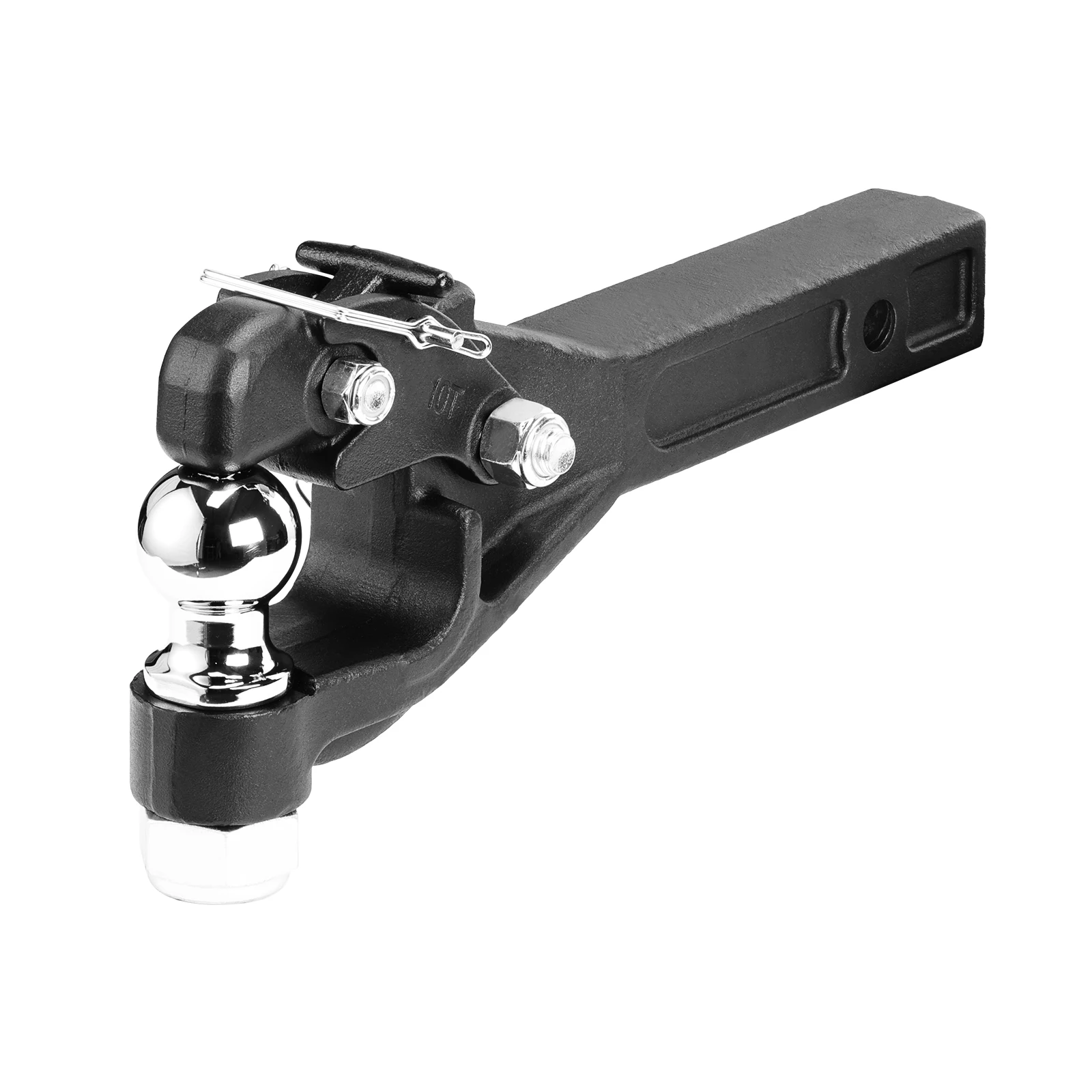 

SucceBuy Pintle Towing Hook Hitch Combination 2in/ 2-5/16in Receiver Ball for 2in Hitch Hook fits 2.5 - 3in Lunette Ring