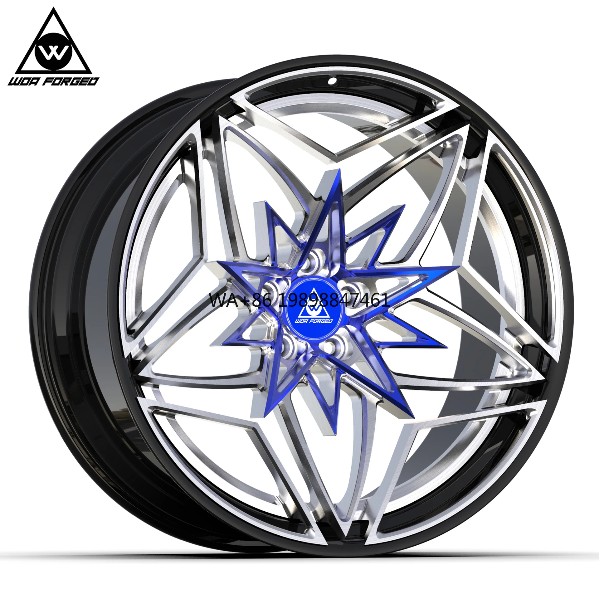 

Custom Lightweight 2-Piece X10.5 X10 X11.5 23 Inch Rim Shaped Wheel Pentagram Forged Aluminum Alloy Snowflake 35mm 100mm New