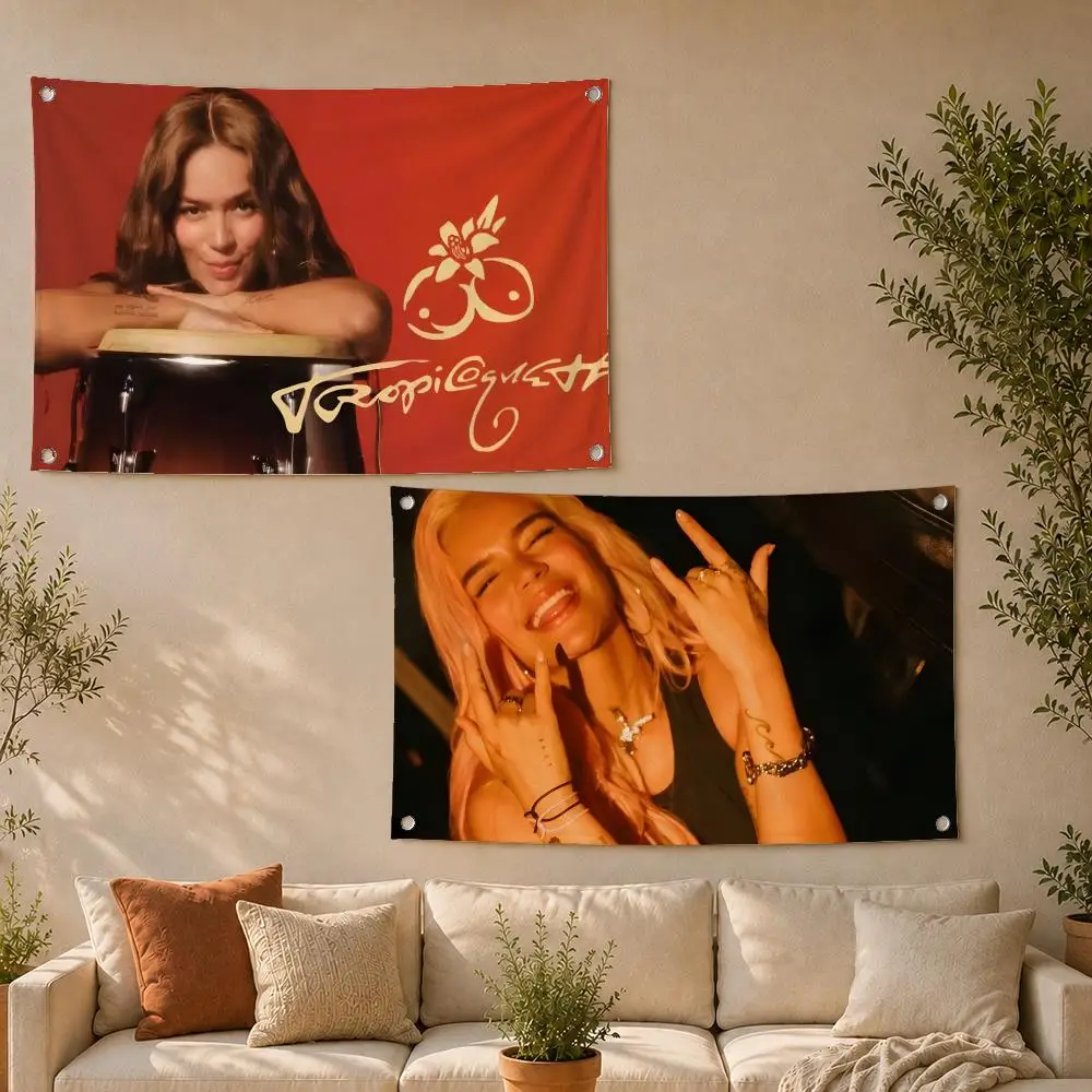 Singer K-KAROL G Flags Decoration Outdoor Picnic Party Art Hanging Home Camping Party Banner Best Sellers
