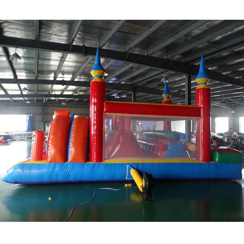 PVC Customized Outdoor Obstacle course Inflatable Team Building sport for Kids Adults Games Inflatable Obstacle Course Slide