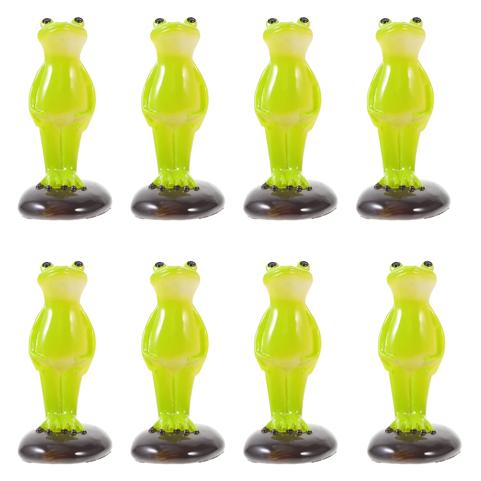 

10 Pcs Accessories Succulent Ornament Office Garden Frog Ornaments Outdoor Resin Cute Animal Sculpture