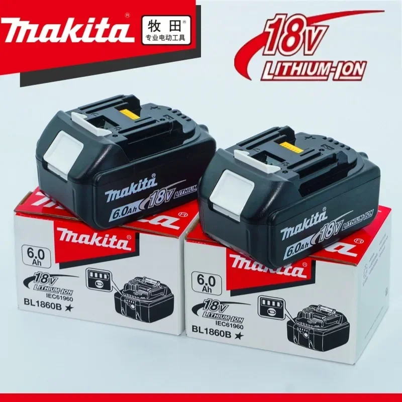 🔋 Original Makita 18 V Akku, wiederaufladbarer Elektrowerkzeug-Akku, austauschbarer LED-Lithium-Ionen-Akku LXT BL1860B BL1860BL1850 BL1830