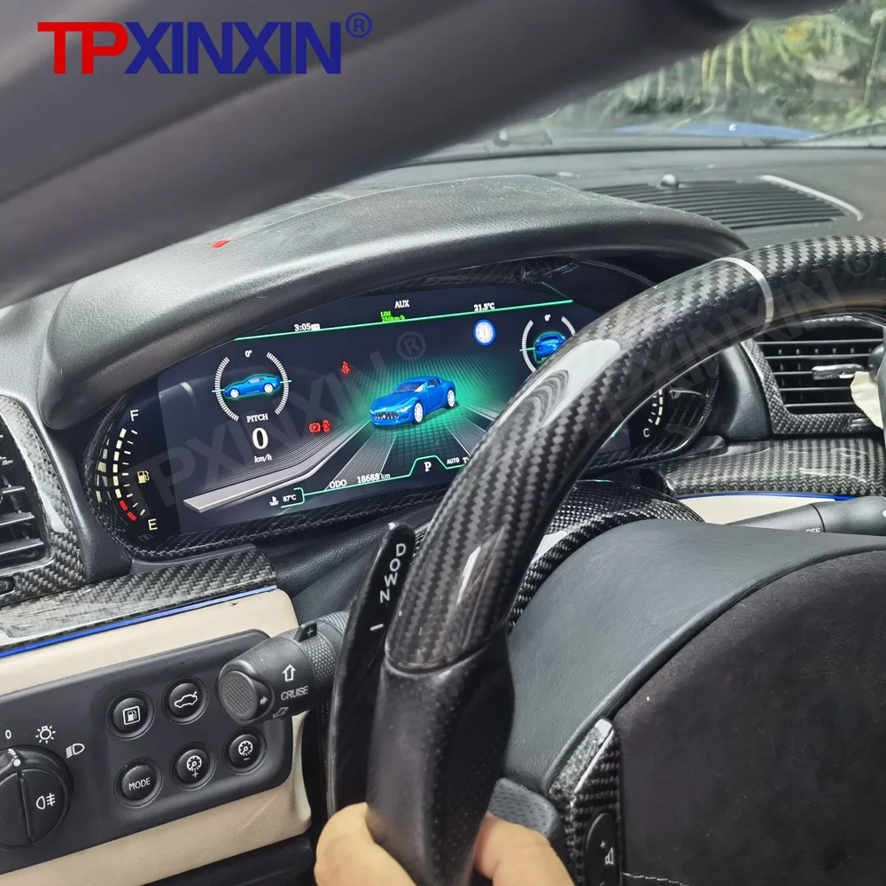 

Digital Cluster Dashboard For Maserati GranTurismo GT 2007-2015 Instrument Panel Meter Screen Speedometer Car Radio Carplay Navi