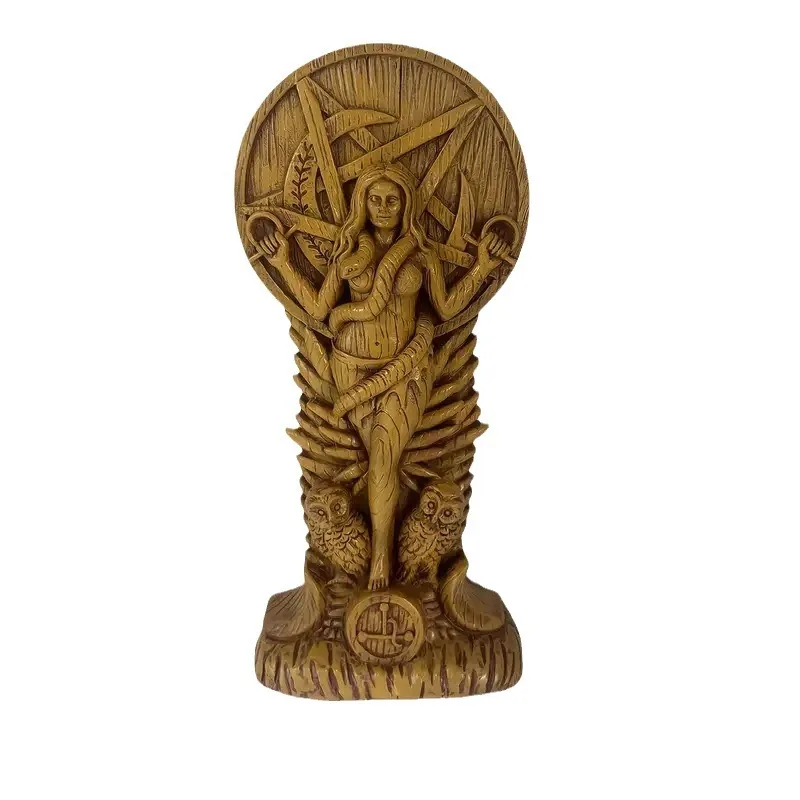 Cross-Border Pagan Altar Goddess Witch Snake Female Statue Domestic Ornaments Domestic Ornaments Statue