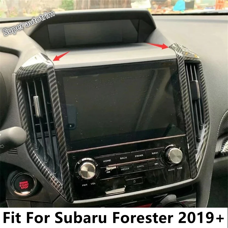 

Dashboard Air AC Conditioning Outlet Vent Frame Decoration Cover Trim For Subaru Forester 2019 - 2023 Carbon Fiber Accessories