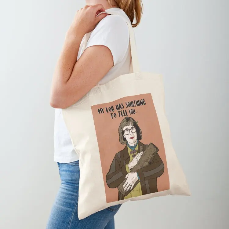 

My Log Has Something To Tell You... - The Log Lady - Twin Peaks Tote Bag foldable reusable bag Shopper