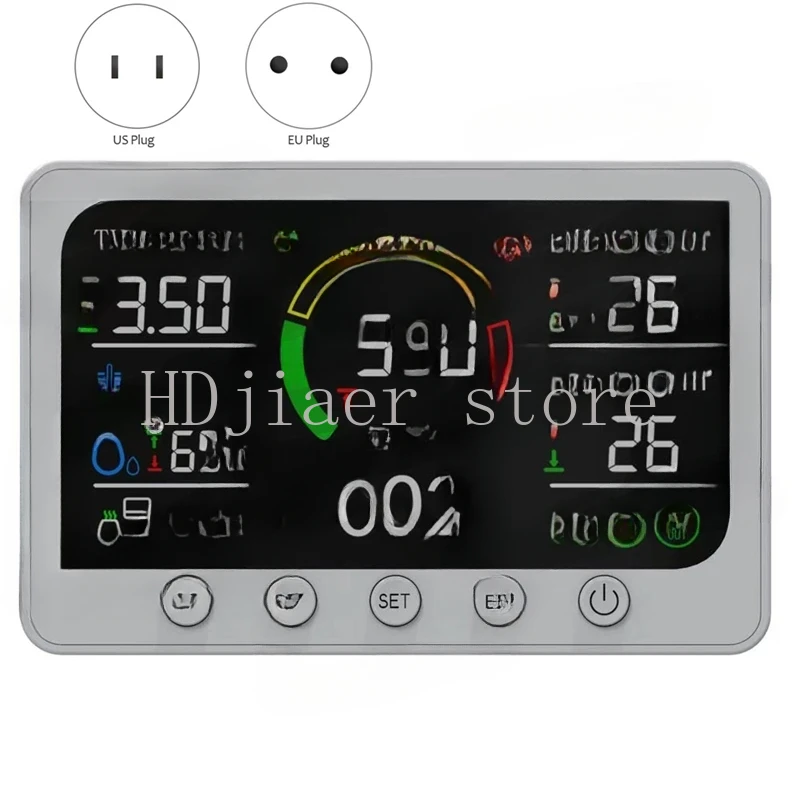 

Big Deal PT02 Smart CO2 Meter Air Quality Monitor - Large LCD Display, WIFI Control & Carbon Dioxide Tester