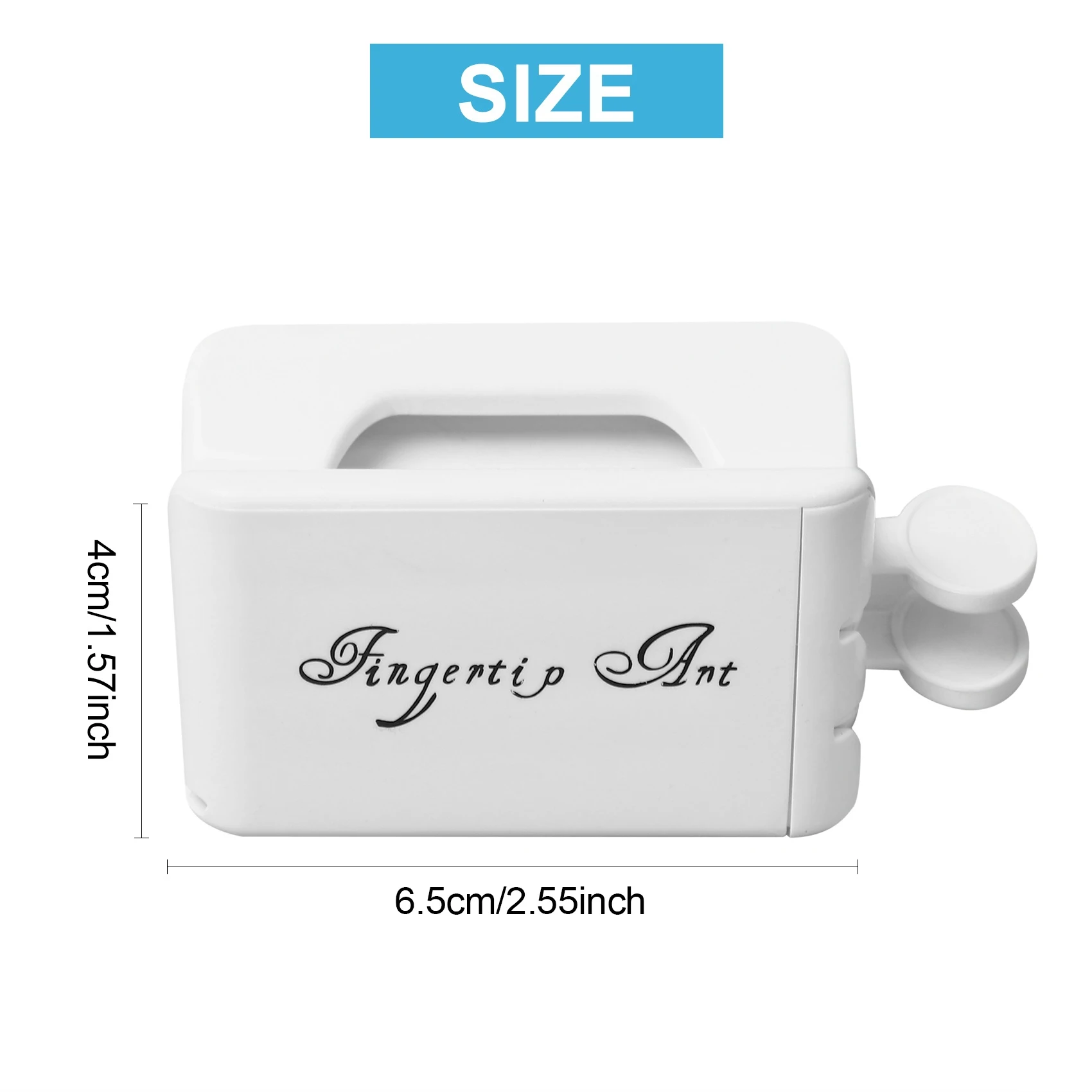 HEIßER Tragbare Tauch Pulver Recycling Tablett Nagel Werkzeuge Doppel-Schicht Praktische Nagel Schmuck Diamant Pulver Recovery Box