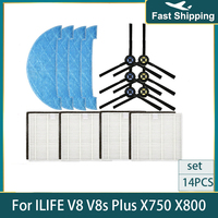 For iLife Chuwi V8 V8s Plus X750 X800 X785 V80 Max Side Brush Hepa Filter Mop Spare Parts Accessories Robot Vacuum Cleaner Parts