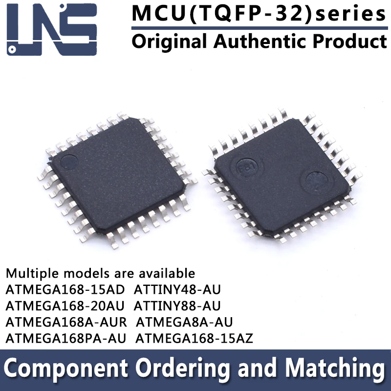 1PCS ATMEGA8A-AU ATTINY48-AU ATTINY88-AU ATMEGA168-15AD ATMEGA168-15AZ ATMEGA168-20AU ATMEGA168A-AUR ATMEGA168PA-AU TQFP-32 MCU