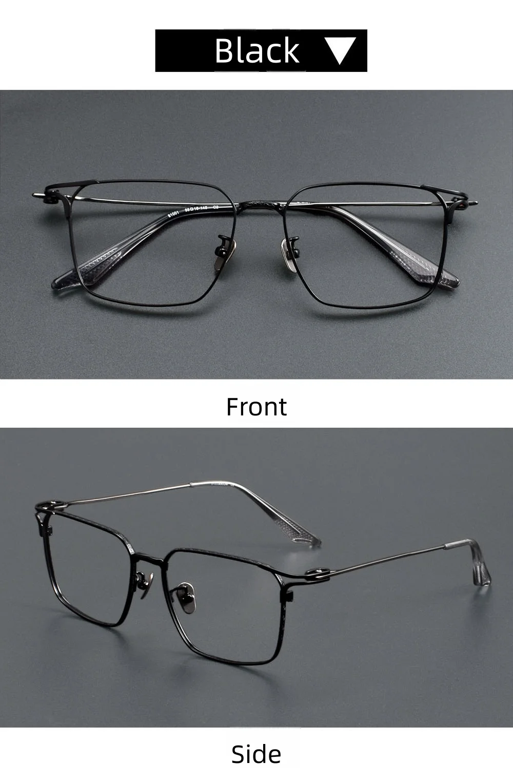 Men Classic Simple Business Square Computer Reading Myopia Glasses Women Fashion Ultra Light Optical Prescription Glasses Frame