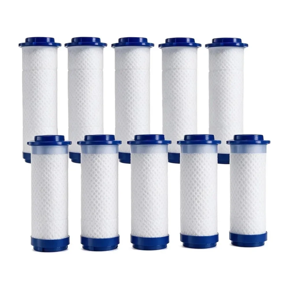 10Pcs Shower Head Replacement PP Cotton Filter Cartridge Hard Water Purification Bathroom Accessory Hand Held Bath Sprayer