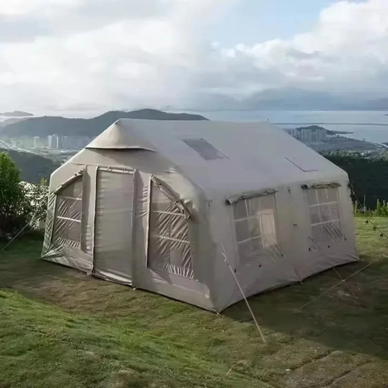 Portle Inflatle House Large Family Foldle Camping Tent With Waterproof Ox Fric