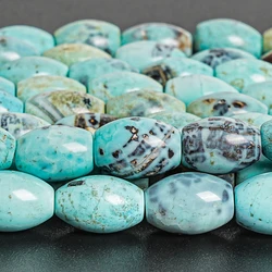 Natural Stone Beads 12x8mm Gemstone Smooth Blue Crazy Lace Agate Beads for Diy Fashion Jewelry Making Bracelet Earrings