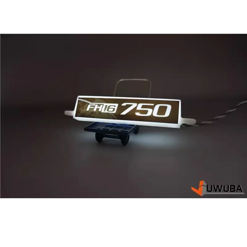 1/14 타미야 RC 트럭용 LED 광고 라이트 박스, 선바이저 라이트 부품, 티퍼 볼보 750 FH16 560360 DIY