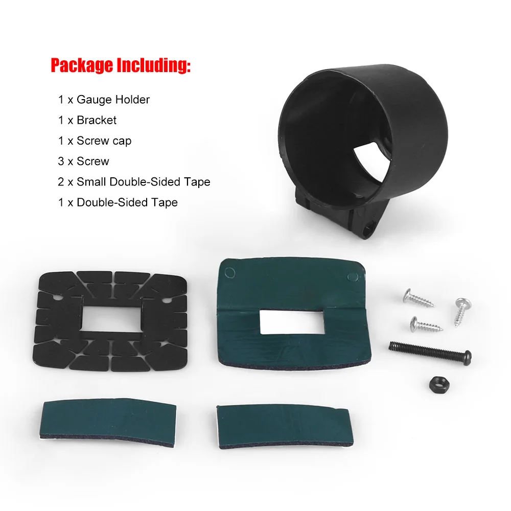 

Для автомобильных датчиков 52 мм, ABS, держатель для одного манометра, чашка для автомобильных счетчиков, кронштейн для крепления