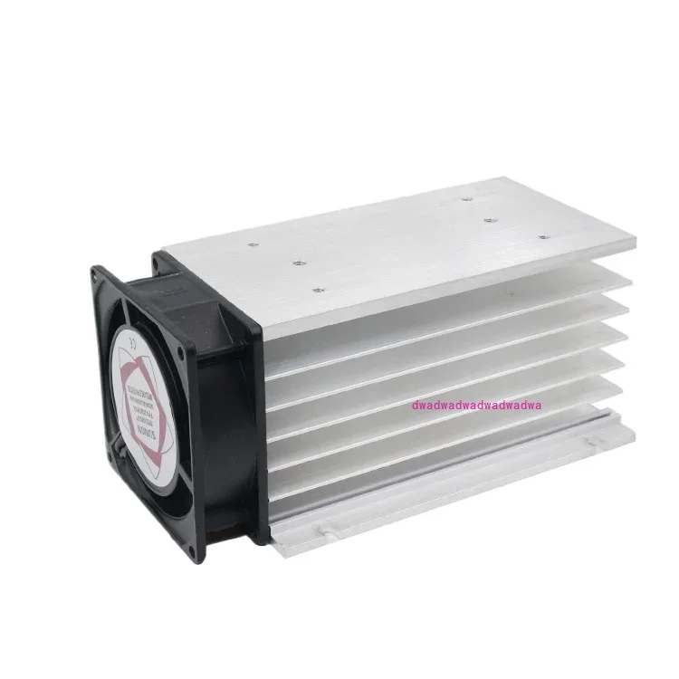 

176 * 100 * 80 mm 80AH150 100 Three Phase Solid State Relay SSR Radiator H Type Aluminum Radiator + Fan
