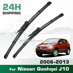 For Nissan Qashqai Dualis J10 2006-2013 2007 2008 2009 2010 2011 LHD&RHD Front Wiper Blades Windshield Windscreen Window 24