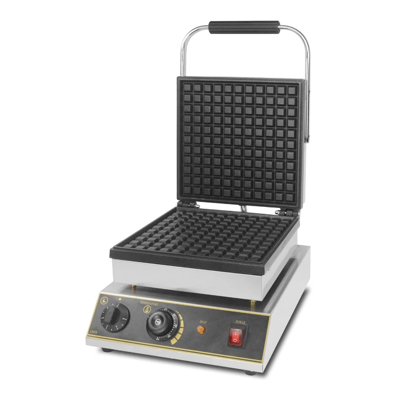 industrial one big pcs waffle machine stainless steel waffle maker no stick waffle baker cake oven snack equipment