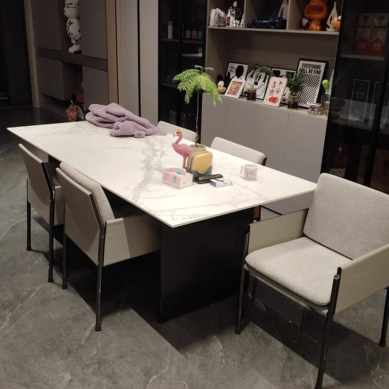

Restaurant Center Dining Table Wall Chairs Mobile Lounge Dining Table Space Saving Writing Mesas De Jantar Kitchen Furniture
