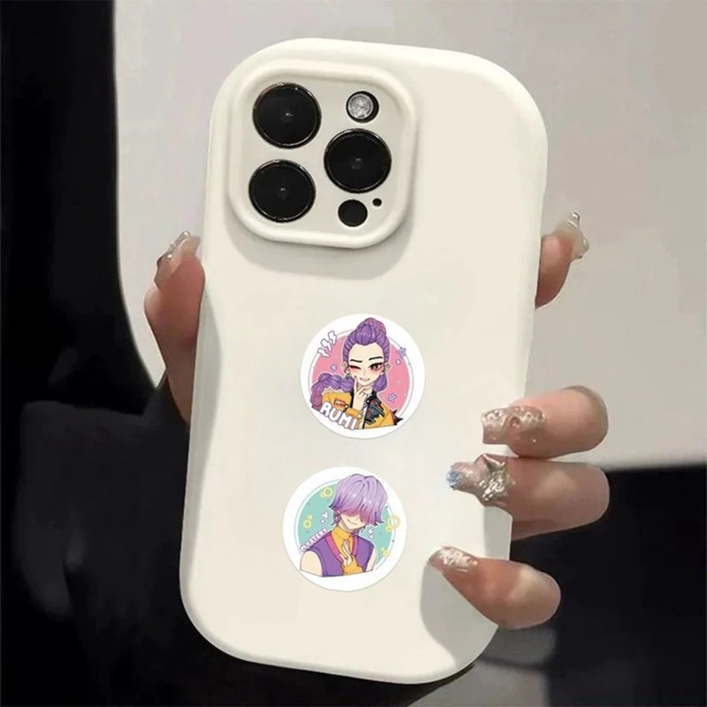 500 قطعة/لفة جديد لطيف Kpop شيطان الصيادين الكرتون ختم ملصقات Diy بها بنفسك بولي كلوريد الفينيل محمول الشارات الديكور مكافأة هدية لعبة
