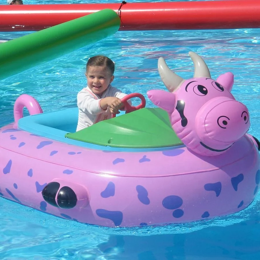 

Wholesale Commercial Grade Funny Pool Used Inflatable Electronic Bumper Boat for Children