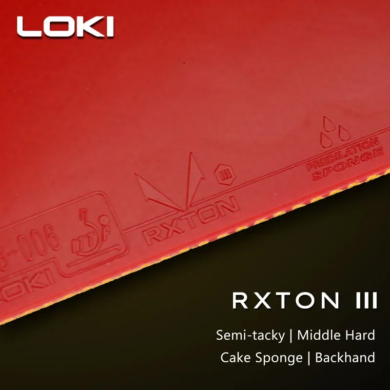 Loki RXTON 1 3 5 Table Tennis Rubber Semi-tacky Internal Ennergy High Density Ping Pong Rubber with ITTF Approved