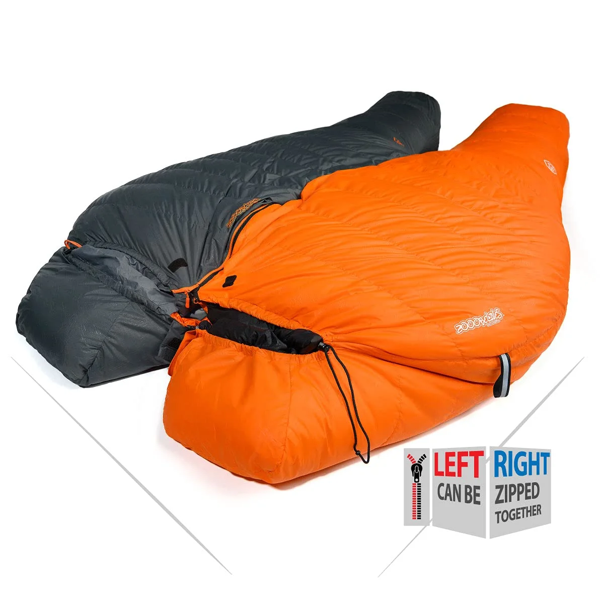 Ultra Light & Compact Comfortable Mummy Style 4 Season Waterproof Nylon Duck Down Camping Sleeping Bag for Cold Weather Use